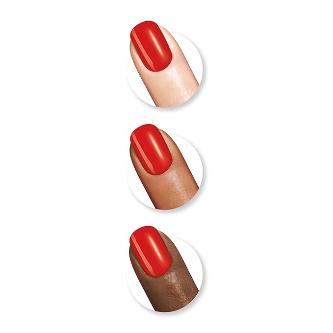 Sally Hansen Miracle Gel, Red Eye, Long Lasting, Gel-Like Formula, No UV Lamp Needed, Opaque, Shiny Red Nail Polish