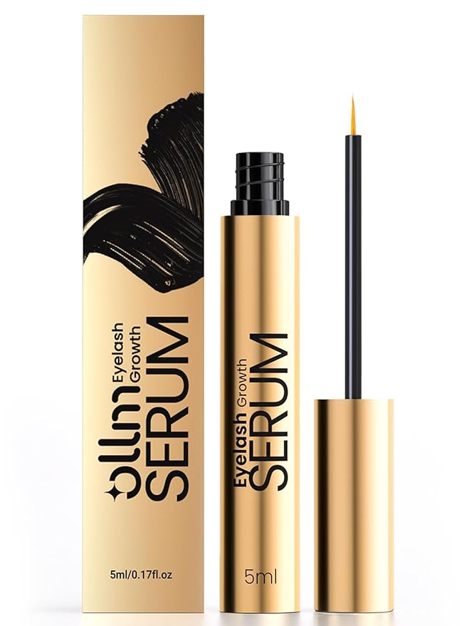OLLM Eyelash Growth Serum: Advanced Lash Serum for Longer, Fuller, Thicker Lashes, Eyelash Serums with Natural Formula (5ml)