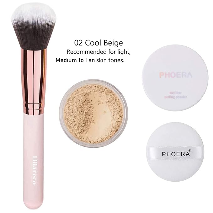PHOERA Foundation,Full Coverage Foundation,PHOERA Primer,PHOERA Powder,PHOERA Concealer PHOERA 101- Porcelain)