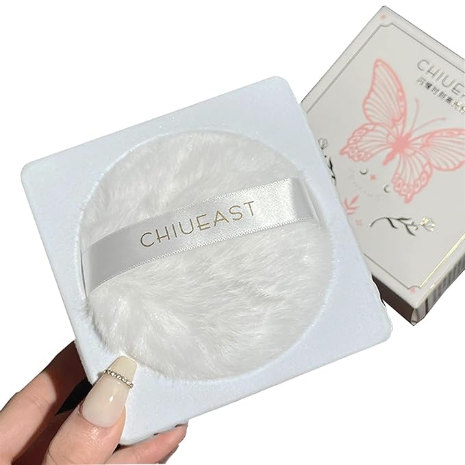 Highlight Glitter Powder Ball,White Shimmer Highlighter Makeup Powder Various Occasions