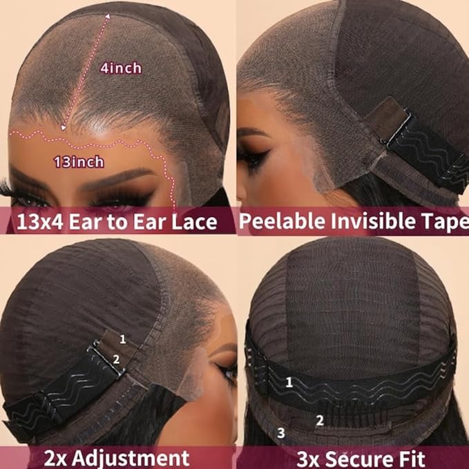 Beauty Forever Pre Everything Highlight Curly 13x4 Lace Front Wig Glueless Put on and Go Wig Human Hair, Pre Plucked Honey Blonde Pre Cut Lace Wig Pre Bleached Knots for Beginner 150% Density 22inch