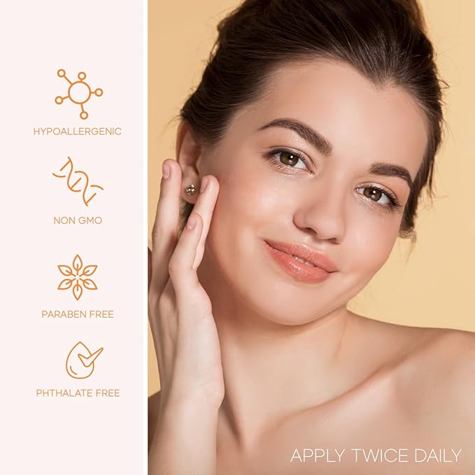 Vitamin C Serum with Collagen - Anti-Aging & Dark Spot Remover - Dermatologist Tested Korean Skincare for Brightening & Acne - Clean Beauty, Cruelty-Free, All Skin Types - 1.69oz (2-Pack)