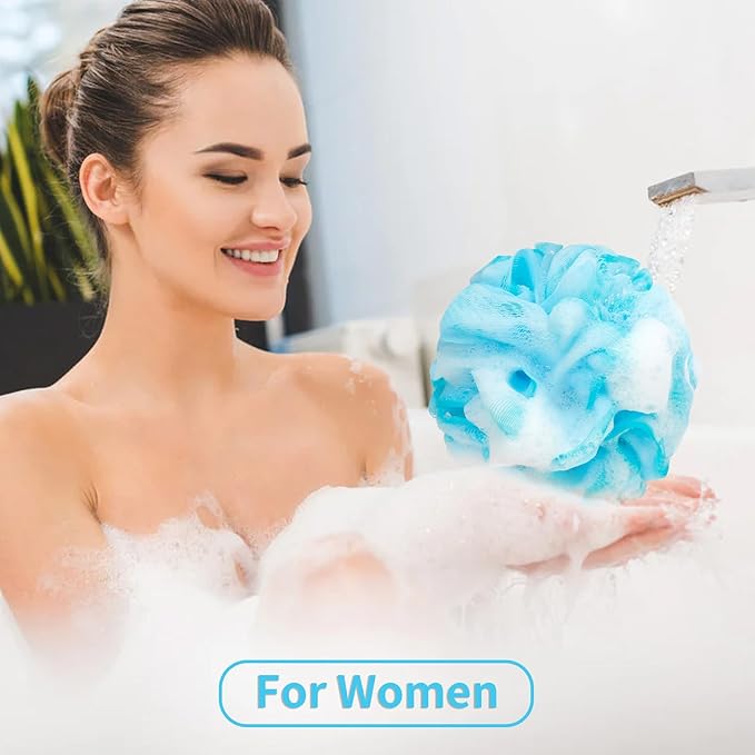 Bath loofah sponge back scrubber