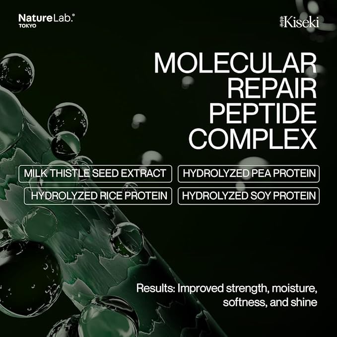 NATURELAB. TOKYO Kiseki Molecular Repair Leave-In Hair Masque Refill: Restores Damaged Hair, Repairs Heat & Chemical Damage, Boosts Strength, Smoothness & Softness, 1.7 Fl Oz