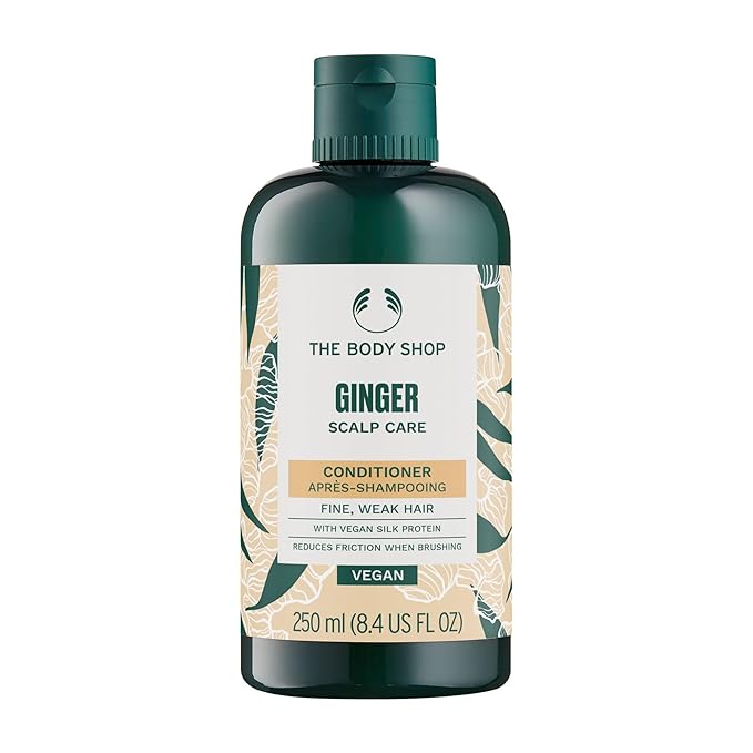 The Body Shop Ginger Scalp Care Conditioner (Vegan), Green, 8.4 Fl Oz