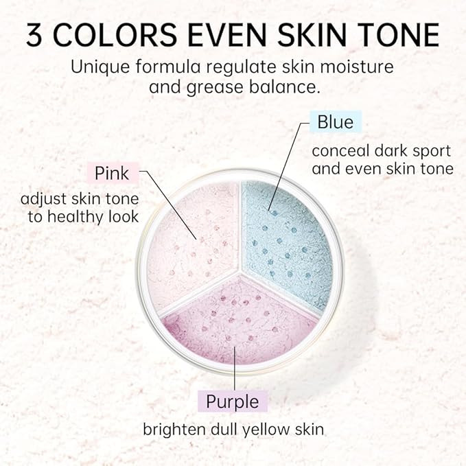 CATKIN Poreless Finish Loose Setting Powder Makeup, Translucent Velour Puff 42 oz
