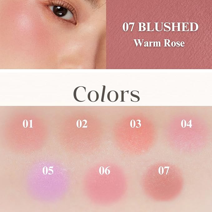 EGLIPS All Over Blusher - Multi-Use Cream Jelly Blush for Eyes & Cheeks Buildable and Blendable Texture with Shimmery Pearls Natural Korean Face Makeup (04 DELIGHT, 0.18 oz)