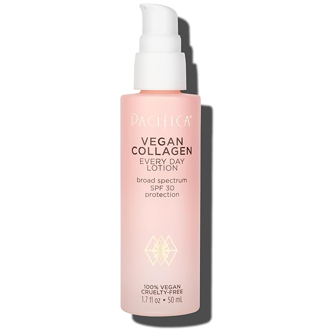 Pacifica Face Moisturizer - Vegan Collagen Face Lotion SPF 30 Broad Spectrum Sunscreen Every Day Face Lotion, UVA/UVB Protection for All Skin Types, Lightweight, Hydrating, Cruelty Free