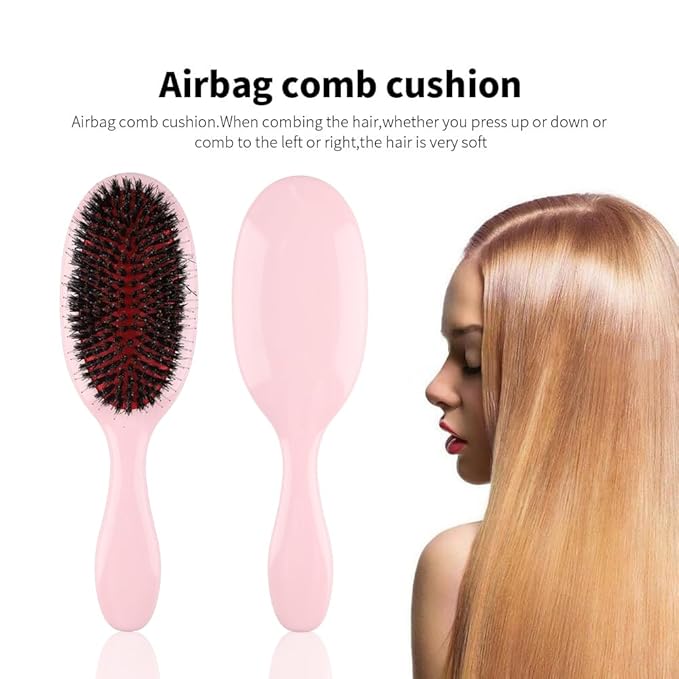 Nylon Teeth Boar Bristle Hair Extension Brush Cushion Hair Brush for Women Styling Smoothing Detangling