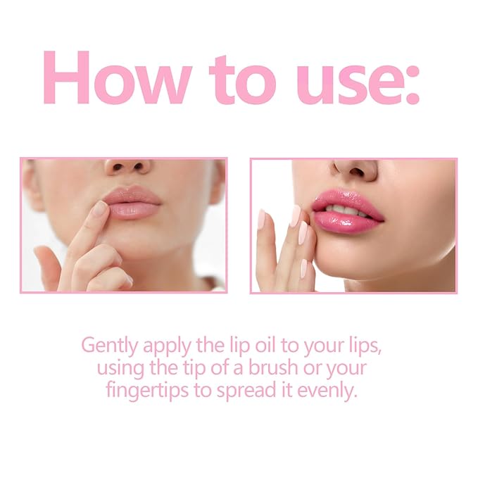 2 Pcs Magic Color Changing Lip Oil, Long Magic