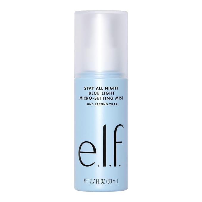 e.l.f. Stay All Day Blue Light Micro-Setting Mist Spray & Skin Refresher For A Matte Finish, Reduces Transmission, 2.7 Fl Oz