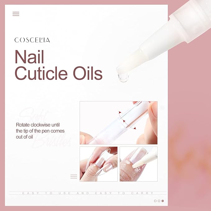 COSCELIA 8pcs Cuticle Oil Pen