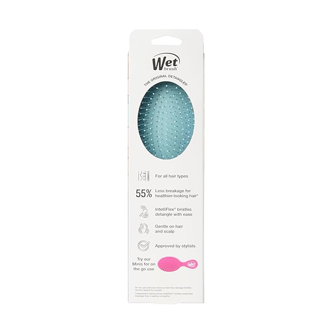 Wet Brush Original Detangler, Rainbow (Sun Days), Ultra-Soft IntelliFlex Bristles Glide Through Tangles, Detangling Hair Brush (Wet & Dry), Women & Men, Limited Edition