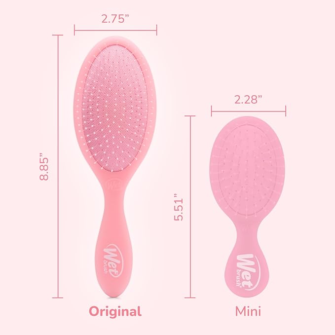 Wet Brush Original Detangler, Pink Drink (Summer Quencher), Ultra-Soft IntelliFlex Bristles Glide Through Tangles, Detangling Hair Brush (Wet & Dry), Women & Men, Limited Edition