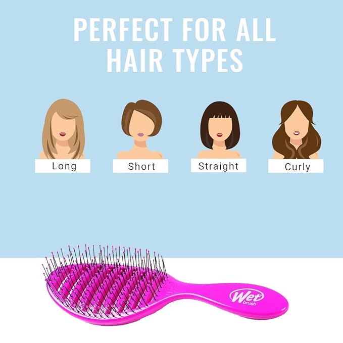 Wet Brush Speed Dry Hair Brush, Amazon Exclusive Aqua, Vented Design & Soft HeatFlex Bristles, Blow Dry Safe, Ergonomic Handle Manages Tangles & Uncontrollable Strands, Pain-Free Hair Accessories