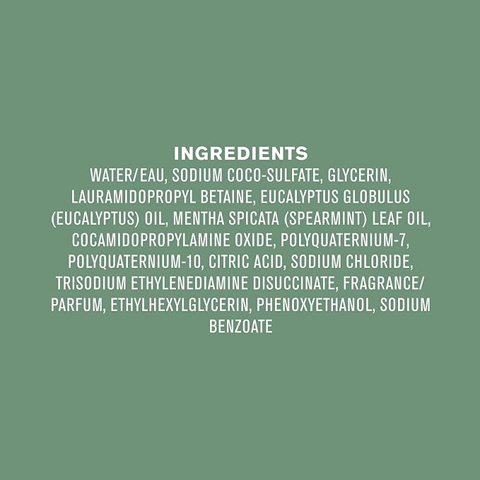 Every Man Jack Eucalyptus Mint Mens Body Wash for All Skin Types - Cleanse, Nourish, and Hydrate Skin with Naturally Derived Ingredients - Paraben Free, Phthalate Free, Dye Free - 33.8oz - 2pack