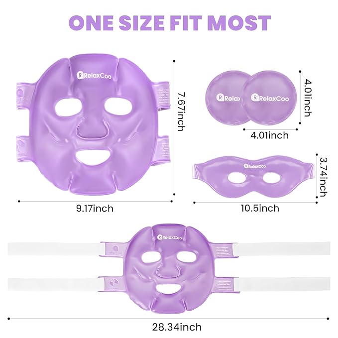 Ice face eye mask for