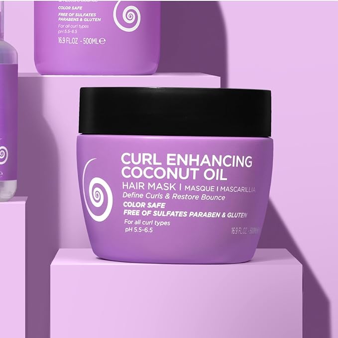 Luseta Curly Hair Mask 16.9 Oz, Smooth & Moisturize, Deep Conditioning Treatment Anti-frizz & Repair Split Ends for Wave Hair