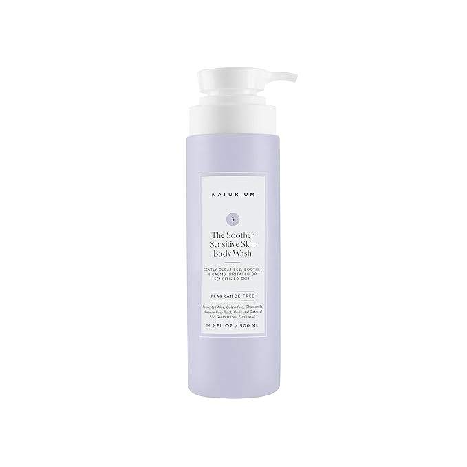 Naturium The Soother Sensitive Skin Body Wash, Gentle Skin-Soothing Formula, 16.9 oz