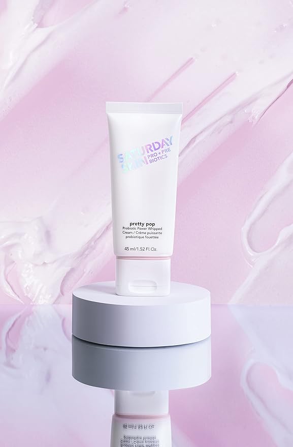 Saturday Skin Pretty Pop Prebiotics and Probiotics whipped Moisturizing cream Nourishing Allure Best of Beauty K-Beauty Winner 2020 (1.52 Fl Oz)
