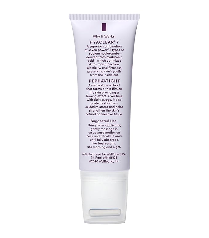 Womaness Let's Neck Firming Serum - Roll On Neck Creams for Tightening and Firming - Daily Crepey Skin Treatment to Smooth Neck Wrinkles & Sagging Skin - Hydrate, Tighten and Lift (50ml)