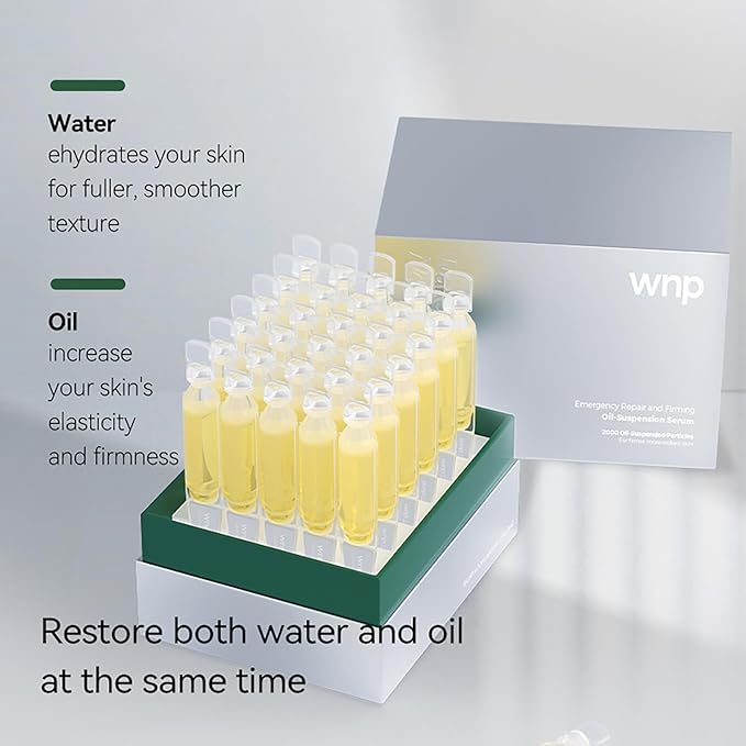 serum set: Ultra Hydrating Serum 3% 4D Hyaluronic Acid +Emergency Repair Firming Oil-Suspension Serum Hydrating+Skin Repair|Single-Use Vials Skincare for Sensitiveskin 72ml