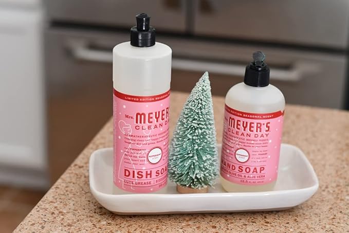 Mrs. Meyer's Clean Day Liquid Hand Soap, Peppermint, 12.5 oz (Pack of 3)