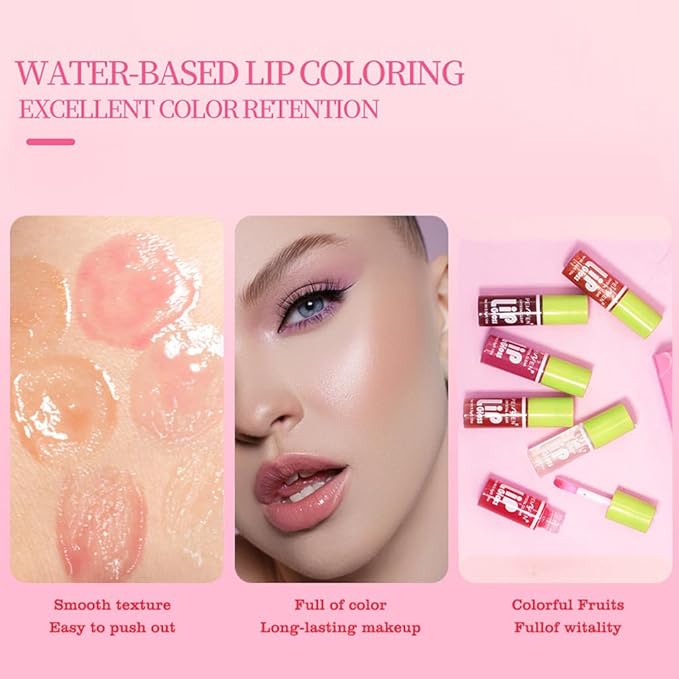 Yasovigi 6 Colors Lip Oil Lip Stain, Watery Yasovigi