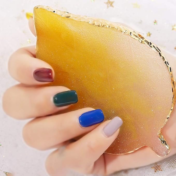1 Pcs Leaf Resin Nail Art Palette Painting