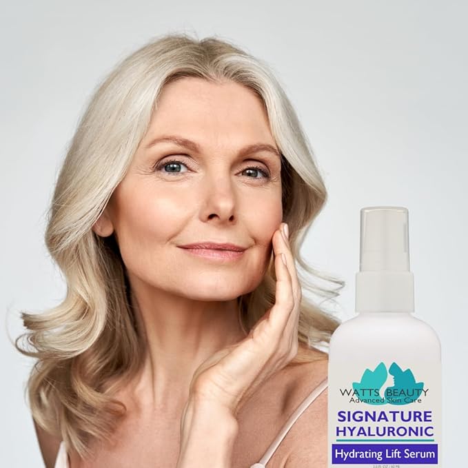 Signature 100% Pure Hyaluronic Acid Wrinkle Serum - Best Hyaluronic Acid for Face - No Parabens - Perfect Plumping Moisturizer for Wrinkles, Fine Lines, Dry, Aging Skin 2oz