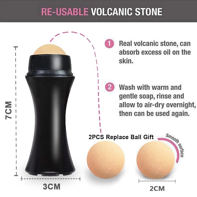 103 PCS Volcanic Roller Oily Skin Oil Control