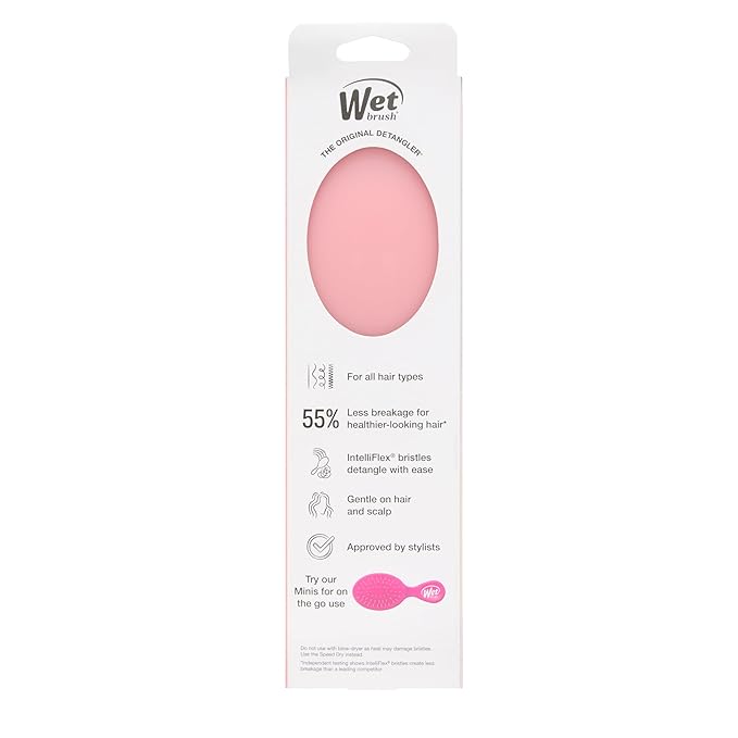 Wet Brush Original Detangler, Pink Drink (Summer Quencher), Ultra-Soft IntelliFlex Bristles Glide Through Tangles, Detangling Hair Brush (Wet & Dry), Women & Men, Limited Edition