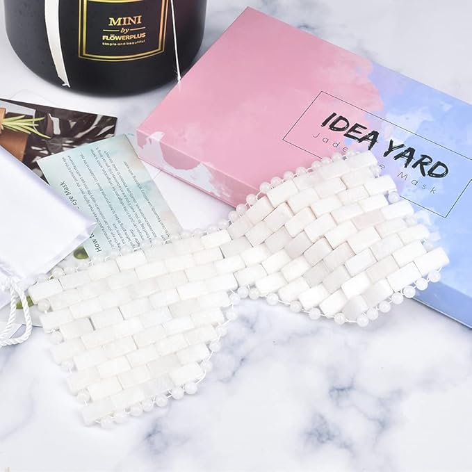 White jade eye mask cooling