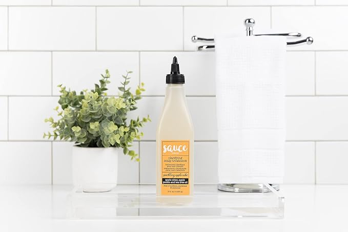 SAUCE BEAUTY Clarifying Scalp Treatment (8 Fl Oz ) Sparkling Apple Cider Scalp & Hair Cleanser, Buildup remover with Apple Cider Vinegar & Tea Tree Oil for Dry, Itchy Scalp, All Hair Types