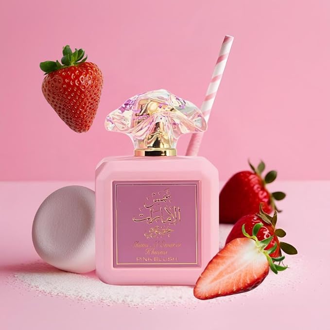 Ard Al Zaafaran Pink Blush Shams Al Emarat Khususi Eau De Parfum For Women Spray 100 ML (3.4 OZ) Long Lasting Arabian Perfumes For Women - Elegant & Sweet Ladies Perfume for Every Occasion (Pack of 3)