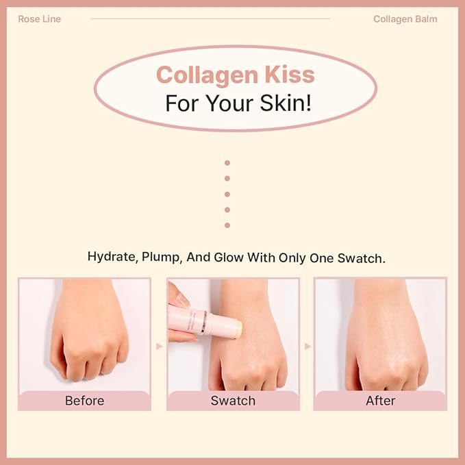 Rose Collagen Glow Multi Balm | Korean Skincare | All-in-One Hydrating Multi Balm Stick (10g/0.35 oz.)
