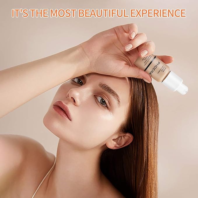 PHOERA Foundation Makeup Naturally Liquid Foundation Full Coverage