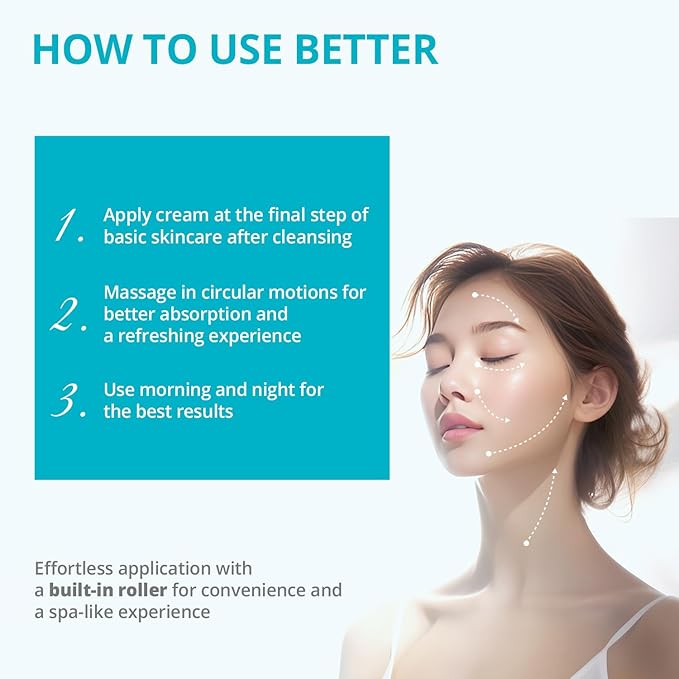 Re.SPN Bakuchiol Lifting Roller Cream, Niacinamide, Retinol, Adenosine, Caffeine | Self-Care, Vegan, Intense Hydration | Korean Face and Neck Cream with Guasha, Korean Skin Care(50ml/1.69 fl oz)