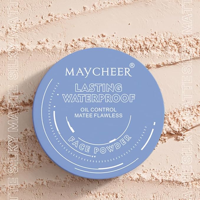 LAMUSELAND Pressed Powder Compact, Oil Control Brighten Skin Girls (JG02)