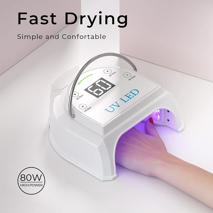 80w professional cordless uv led