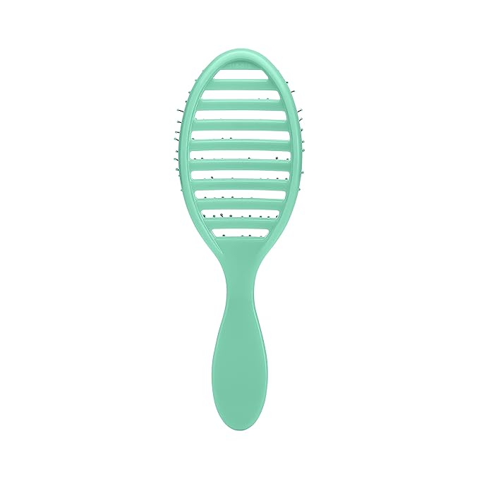 Wet Brush Speed Dry Hair Brush, Amazon Exclusive Aqua, Vented Design & Soft HeatFlex Bristles, Blow Dry Safe, Ergonomic Handle Manages Tangles & Uncontrollable Strands, Pain-Free Hair Accessories