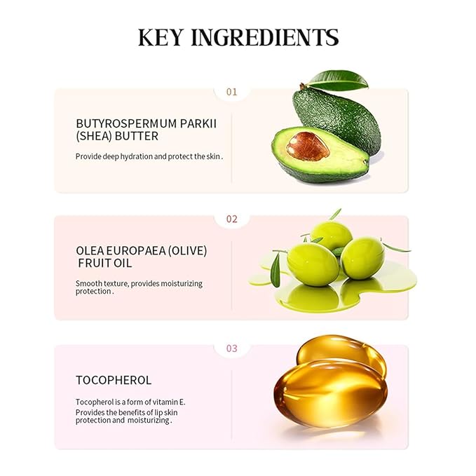 4PCS Summer Lip Butter Balm,Conditioning Lip Mask and Lip Balm for Instant Moisture,Nourishing Lip Care with Natural Ingredients,Soothes Softens Dry Lips