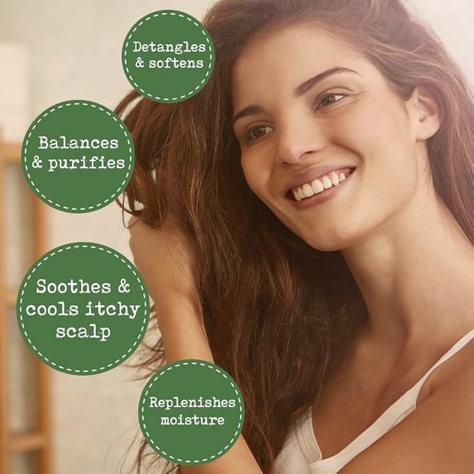 Scalp Relief Tea Tree Leave-In Conditioner, Relieve Itchy, Dry Scalp, Detangles Hair, 240ml/8 fl oz, 3-Pack
