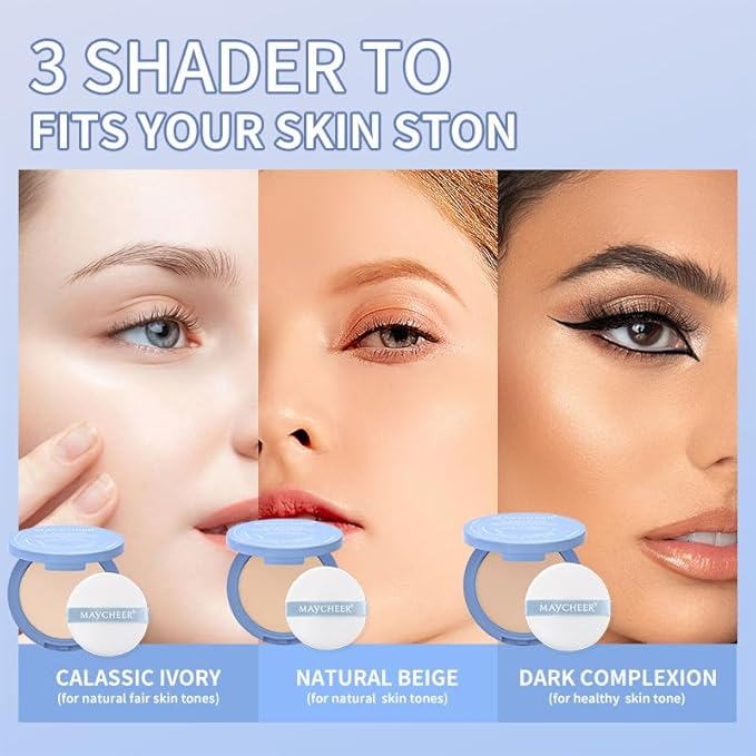 Oil Control Face Pressed Powder, Matte and Smooth