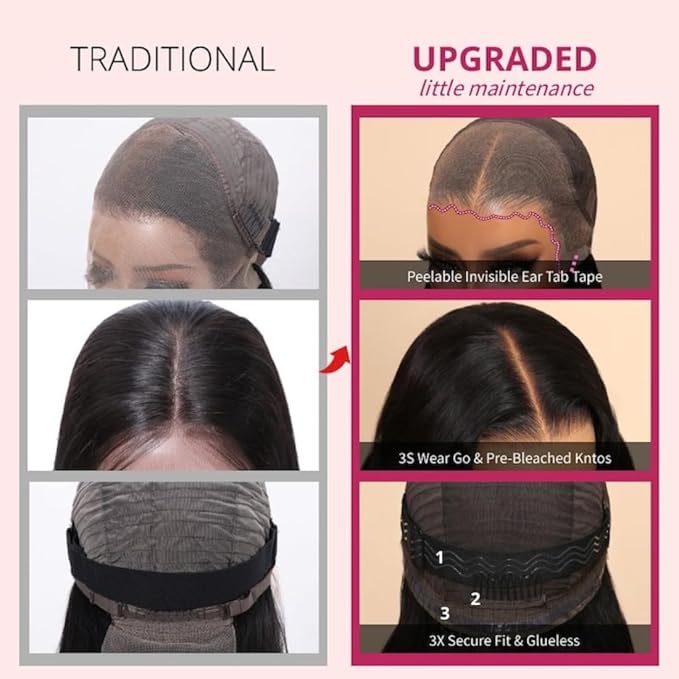 Beauty Forever Kinky Curly 13x4 Pre Everything Glueless Frontal Wig Pre Cut Lace Front Wigs Bye Bye Knots Put on and Go HD Lace Human Hair Wig Pre-Bleached Knots Pre Plucked 150% Density 16 Inch