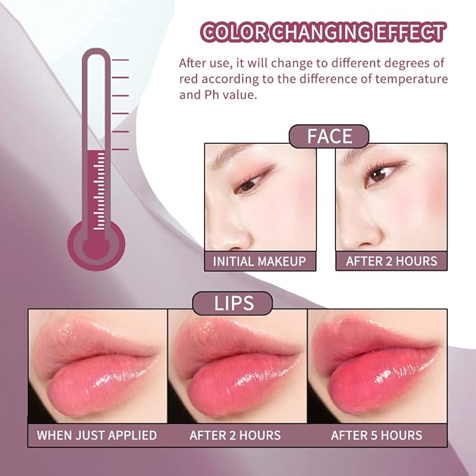 Moisturizing Blush Rouge Color Changing Blusher for Cheeks