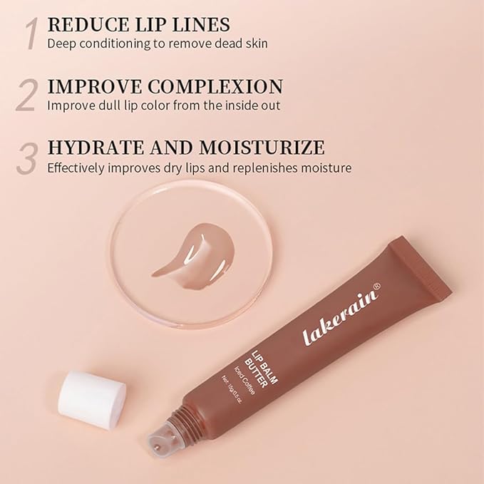 4PCS Summer Lip Butter Balm,Conditioning Lip Mask and Lip Balm for Instant Moisture,Nourishing Lip Care with Natural Ingredients,Soothes Softens Dry Lips