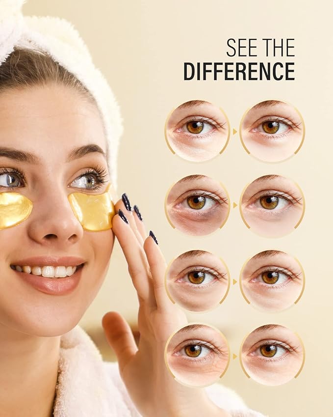 24k gold under eye patches