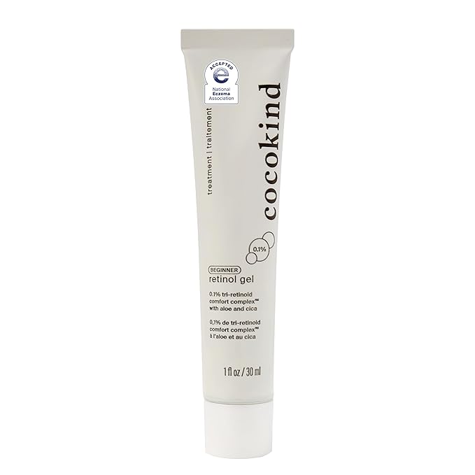 Cocokind Beginner Retinol Gel 0.1%, Improve the Appearance of Fine Lines and Uneven Texture without Irritation, Aloe and Cica to Prevent Dryness, 1 fl oz