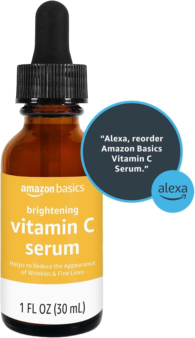 Amazon Basics Brightening Vitamin C Serum, 1 Fluid Ounce, 1-Pack